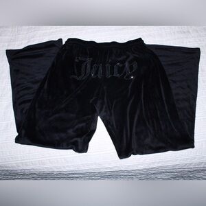 Juicy Couture Black Velour Lounge Pants